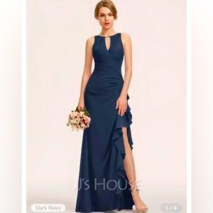 JJ’s House Bridesmaid dress, Navy, 14/16, never worn